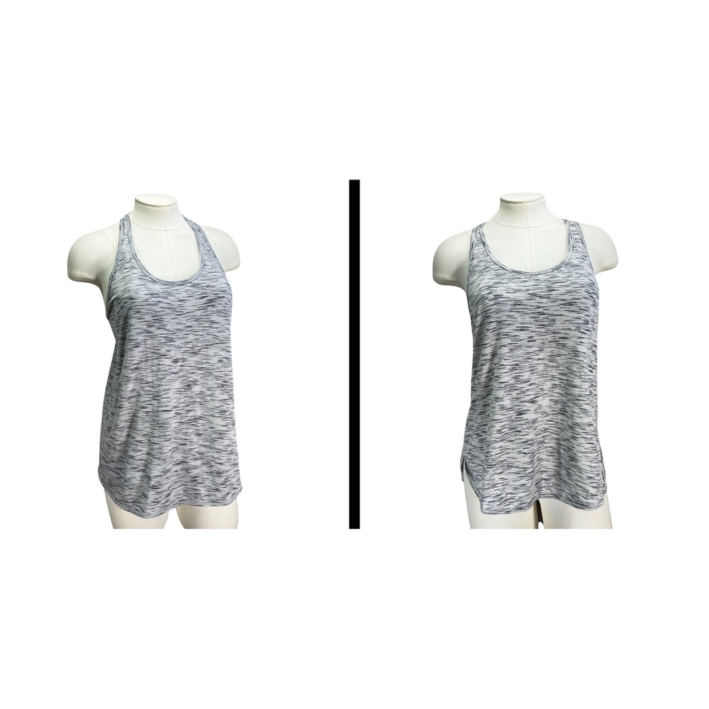 Lululemon Womens Tank Tops Lot 2 Size‎ 8 Gray Heather Racerback Open Back